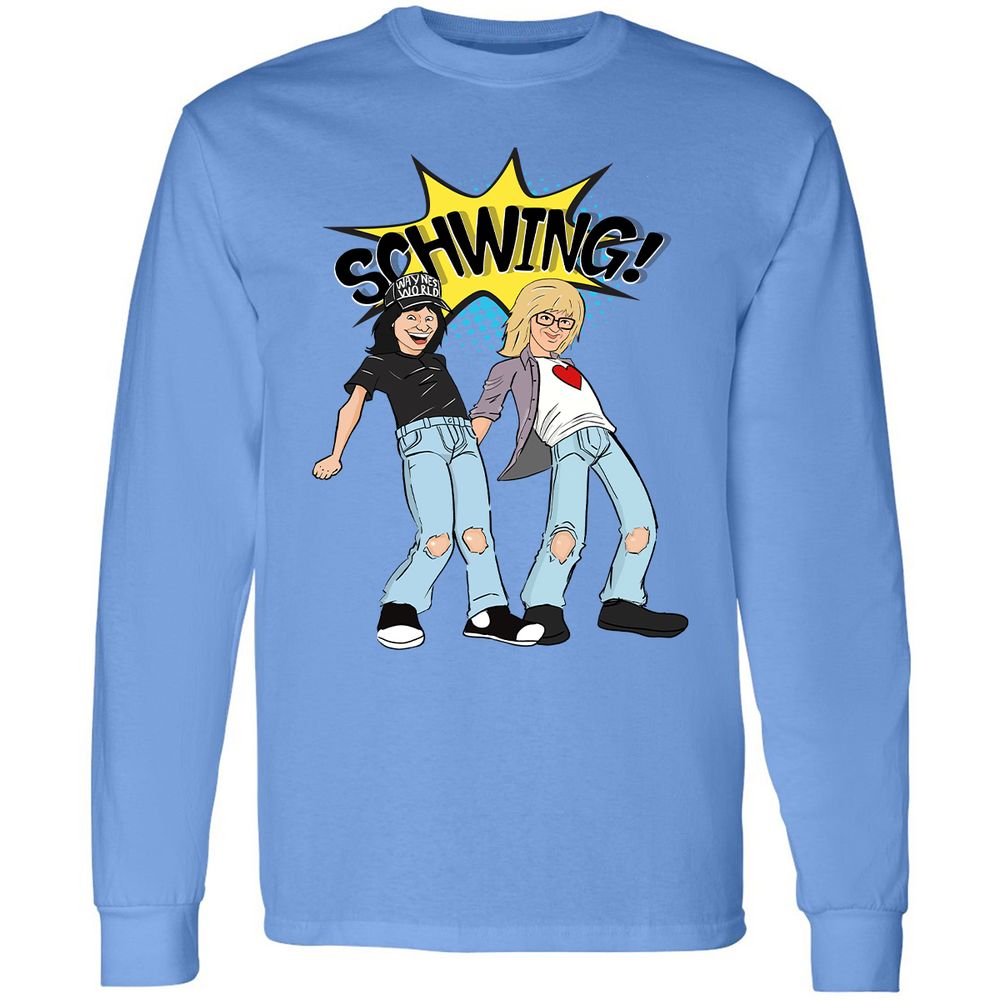 Long Sleeve T-Shirt - EBQ3QCQZ - Carolina Blue - 2