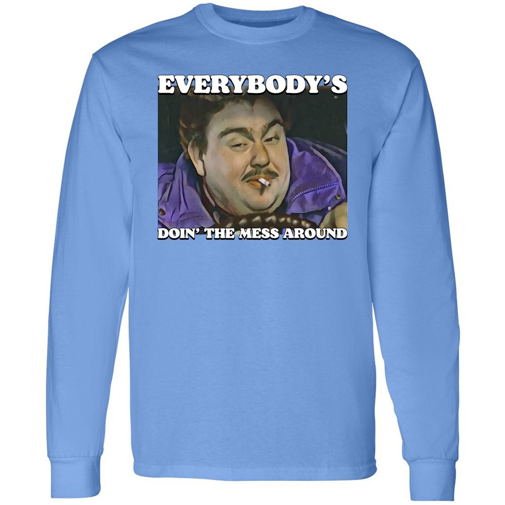 Long Sleeve T-Shirt - Z1BYQZ44 - Carolina Blue - 2