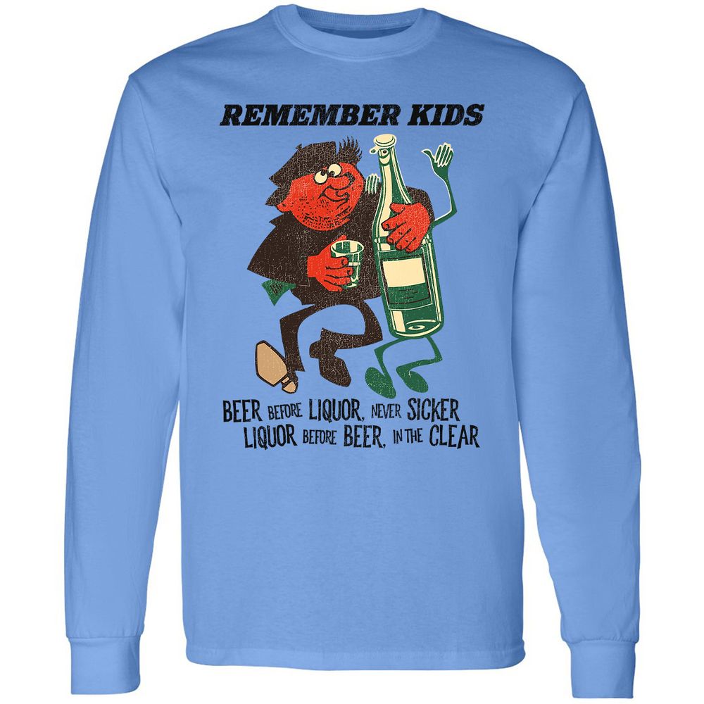 Long Sleeve T-Shirt - BL7VNV9Z - Carolina Blue - 2