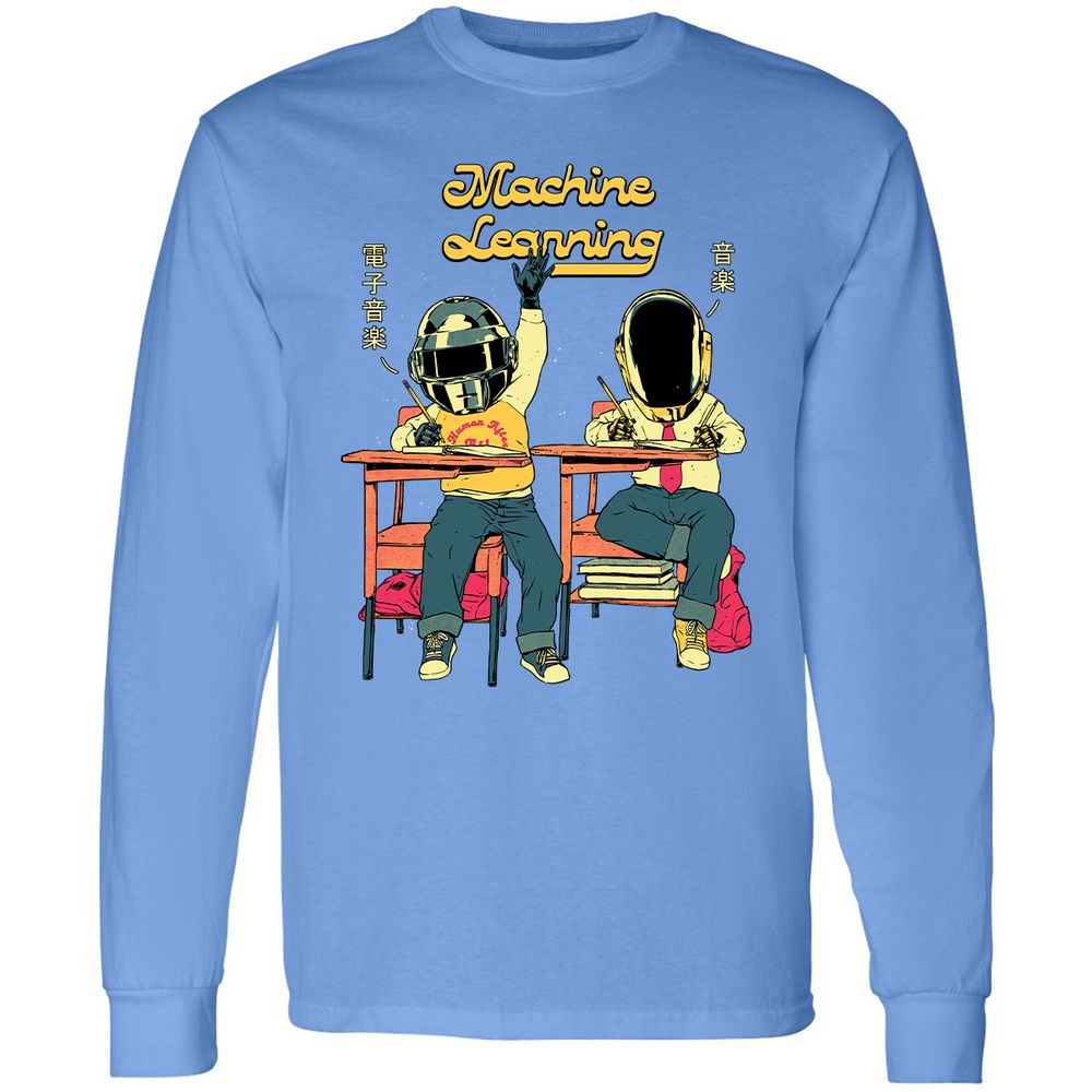 Long Sleeve T-Shirt - TBTE5D9G - Carolina Blue - 2