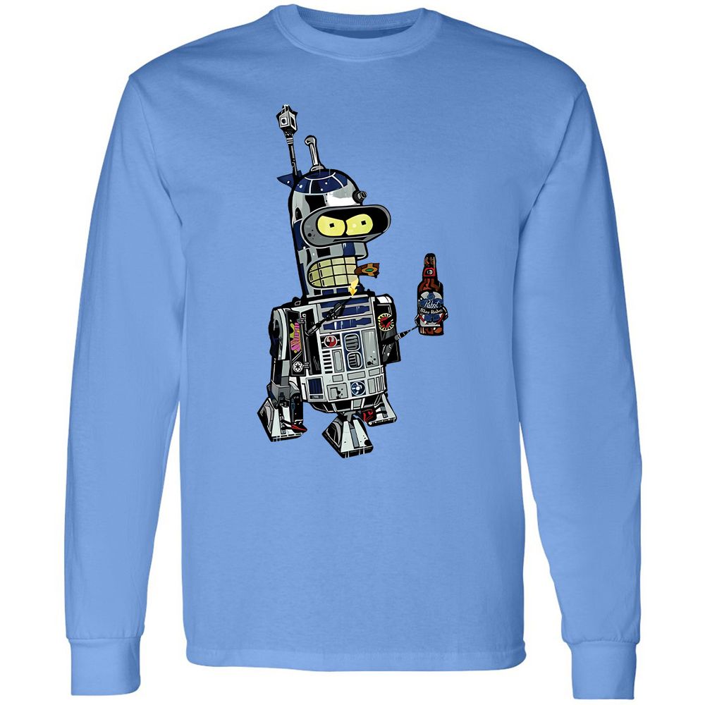 Long Sleeve T-Shirt - V9E9JGU5 - Carolina Blue - 2