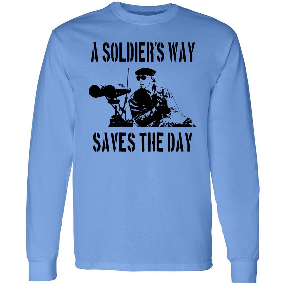 Long Sleeve T-Shirt - LBYWA434 - Carolina Blue - 2