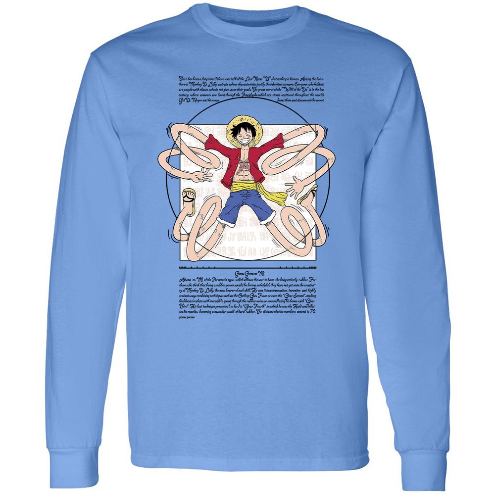 Long Sleeve T-Shirt - CG6R8PGU - Carolina Blue - 2