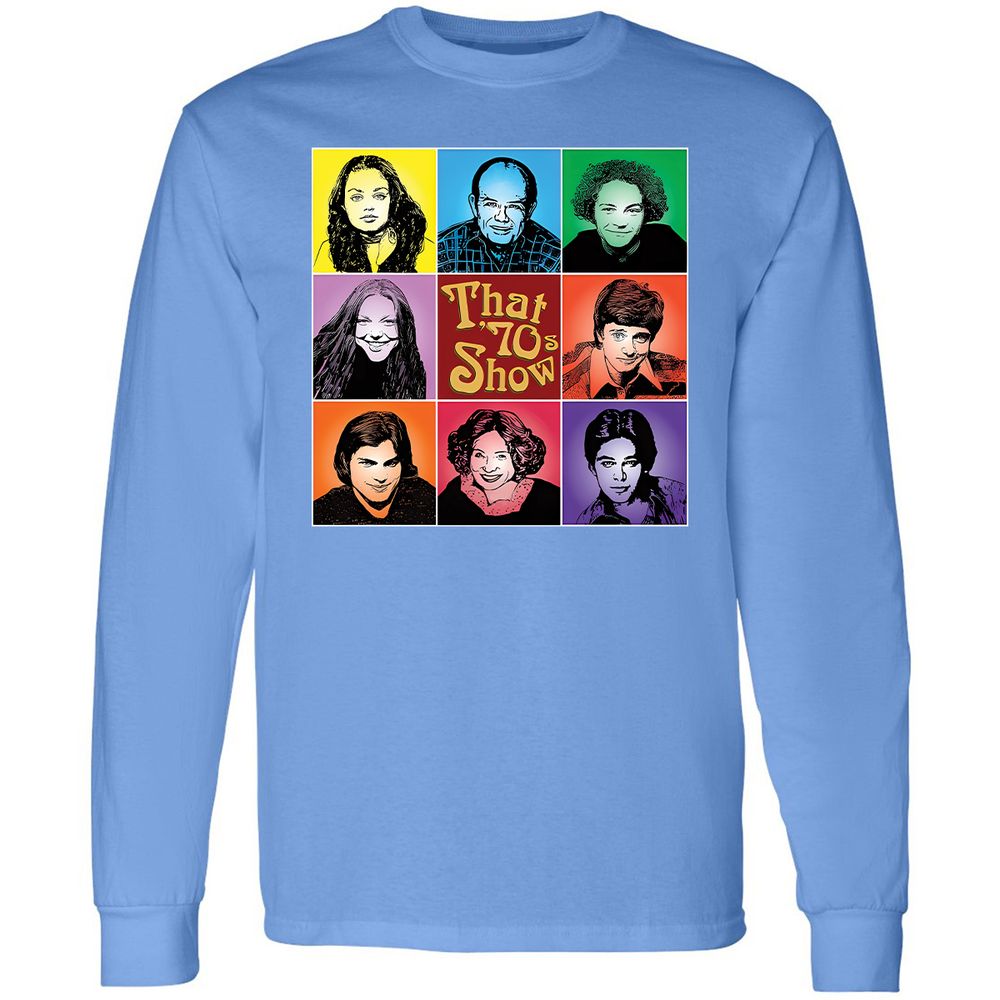 Long Sleeve T-Shirt - RPE8PUQ6 - Carolina Blue - 2