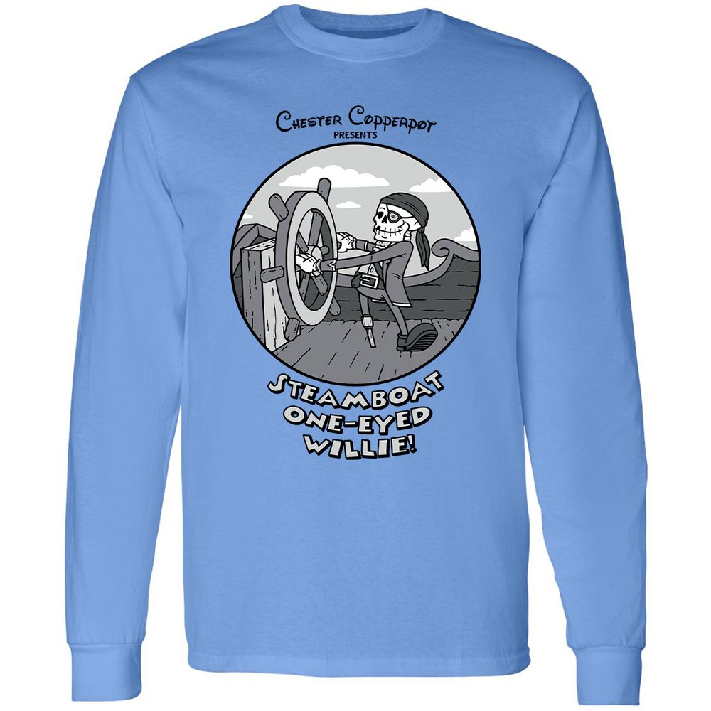 Long Sleeve T-Shirt - CSKM7NZY - Carolina Blue - 2