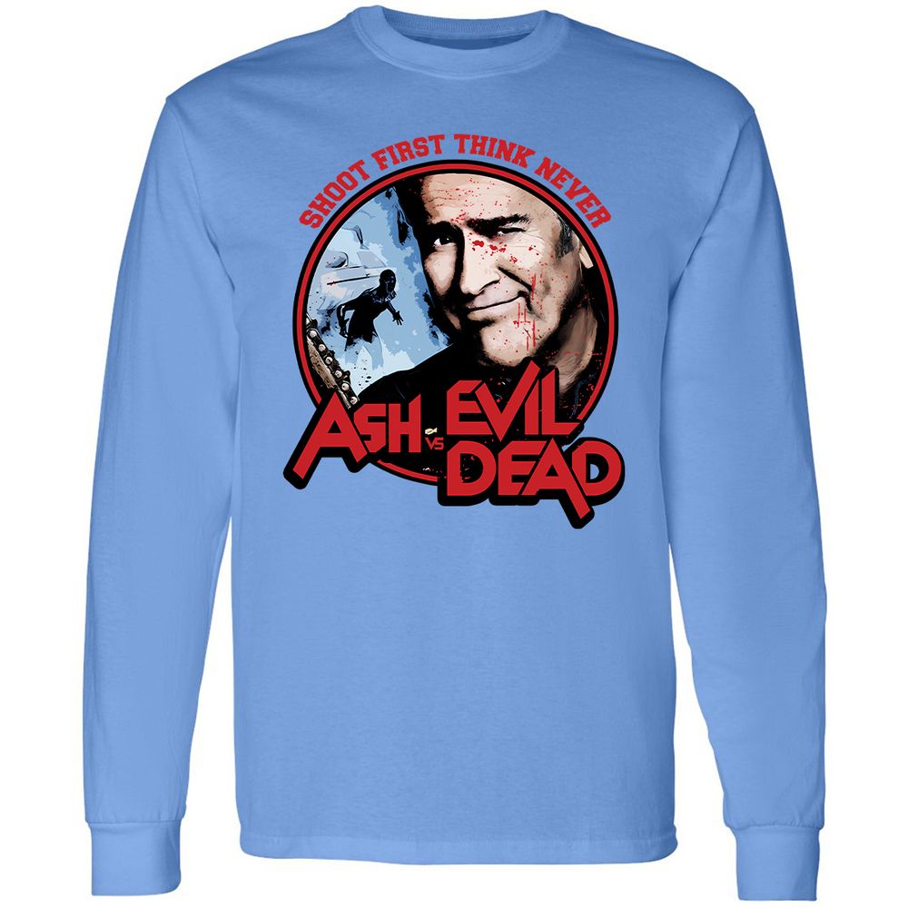 Long Sleeve T-Shirt - LFHJND7F - Carolina Blue - 2