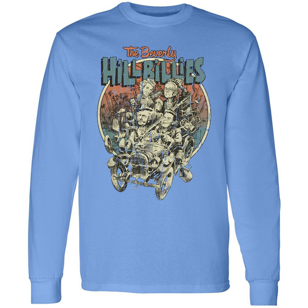 Long Sleeve T-Shirt - X5CJ8QCZ - Carolina Blue - 2