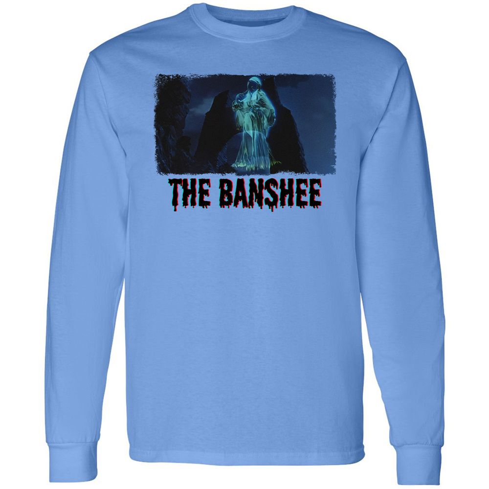 Long Sleeve T-Shirt - QYQZNLNL - Carolina Blue - 2