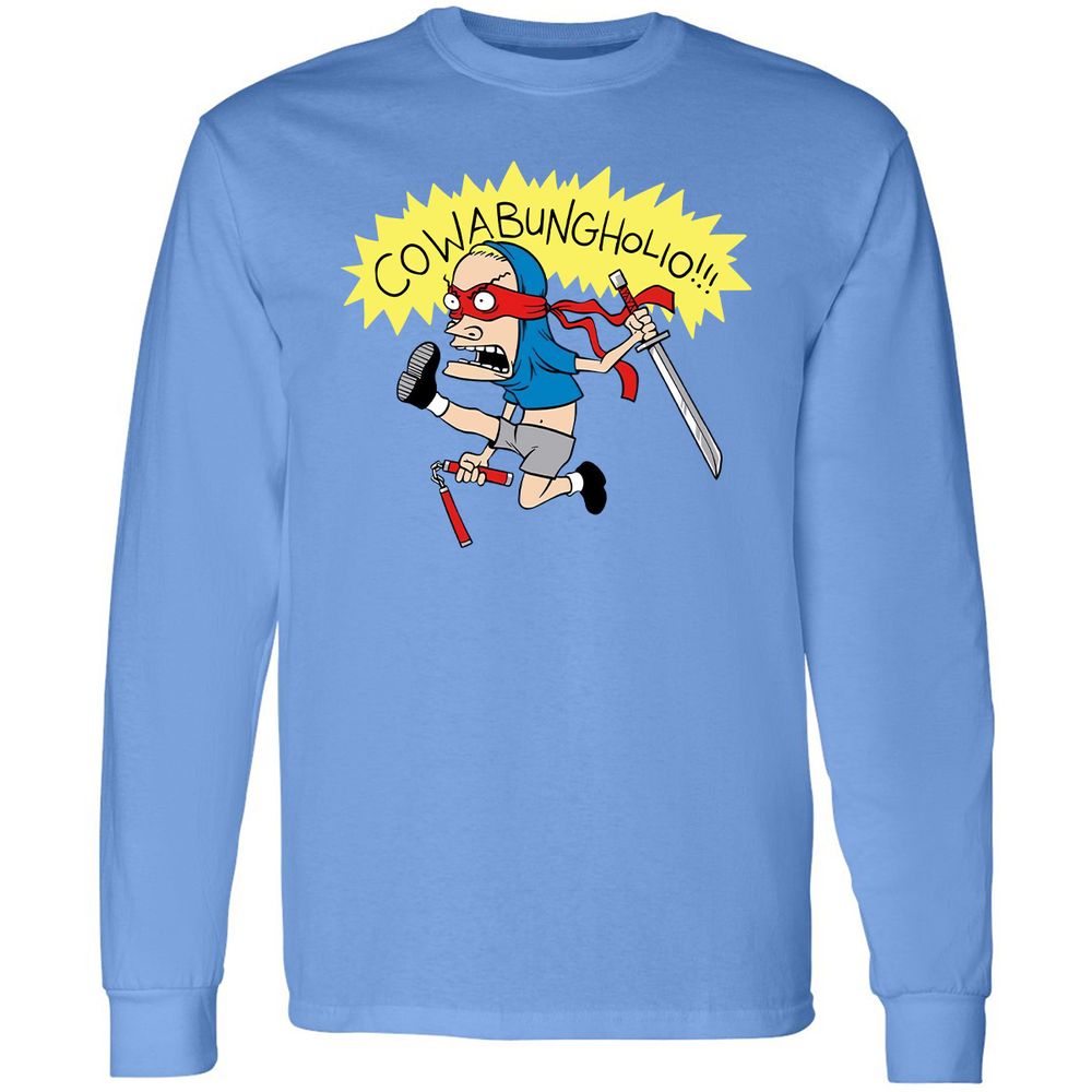 Long Sleeve T-Shirt - B65DHVKK - Carolina Blue - 2