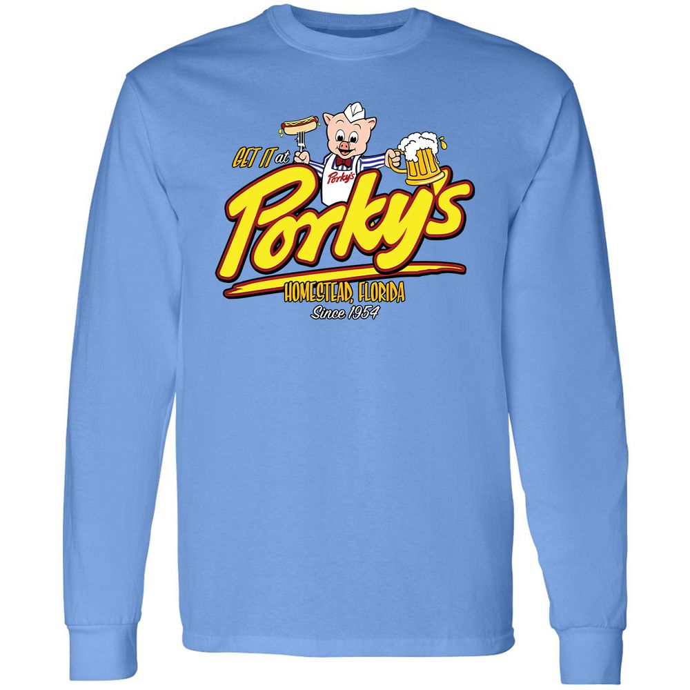 Long Sleeve T-Shirt - QK9VT9PY - Carolina Blue - 2