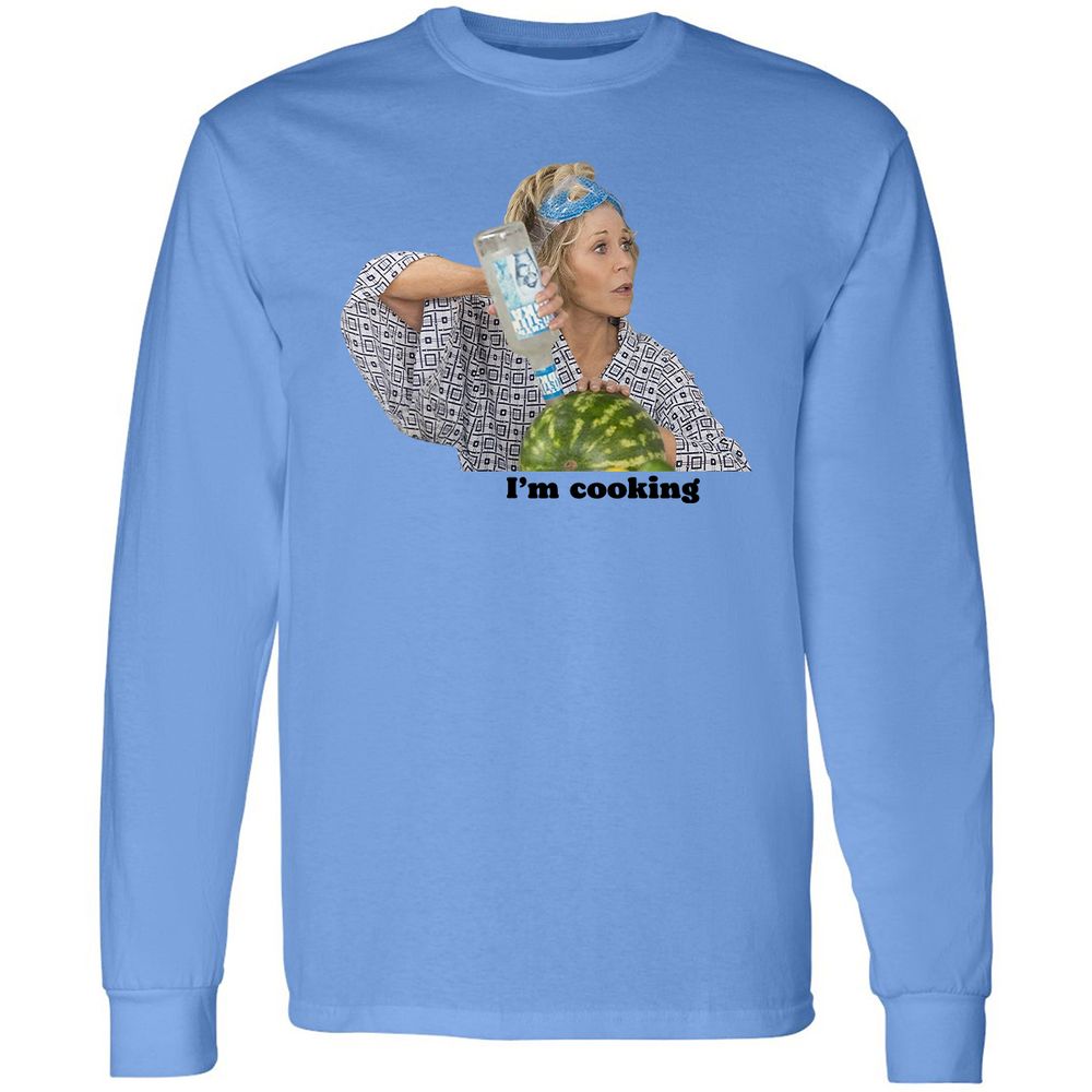Long Sleeve T-Shirt - V64HWYN6 - Carolina Blue - 2