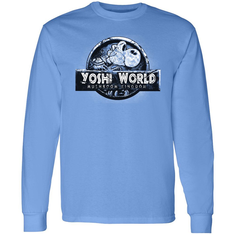 Long Sleeve T-Shirt - B5WC69ZY - Carolina Blue - 2