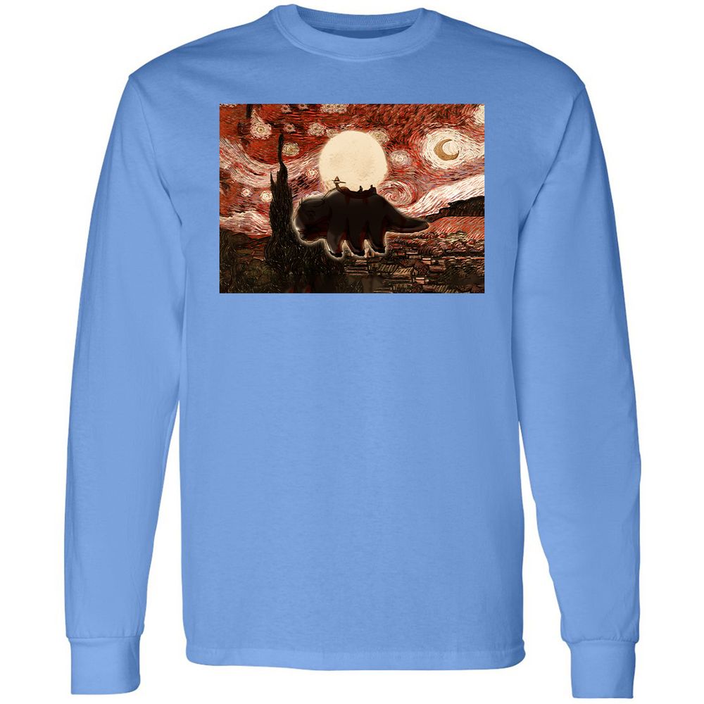 Long Sleeve T-Shirt - ZGB5KKC9 - Carolina Blue - 2