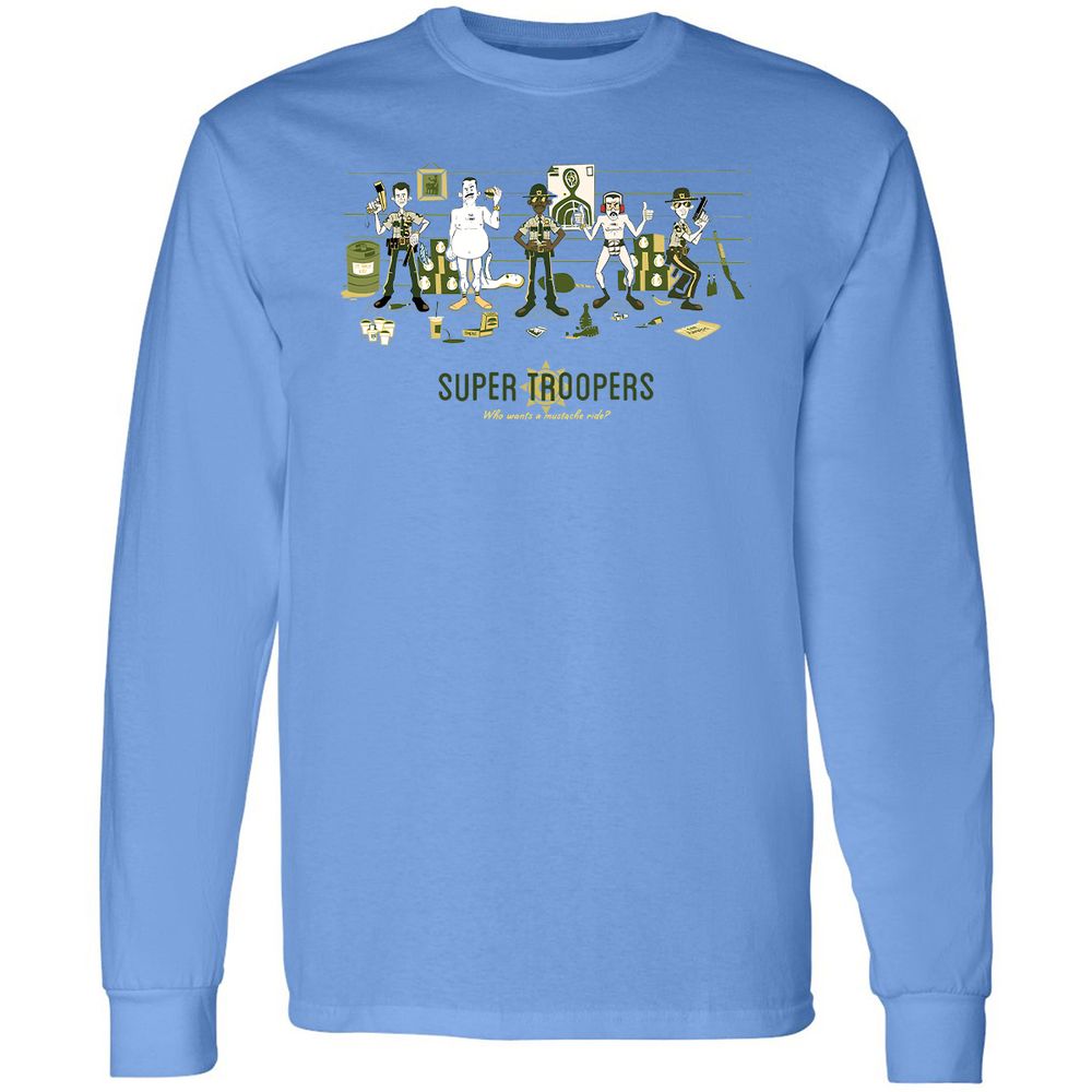 Long Sleeve T-Shirt - KH69PT6B - Carolina Blue - 2