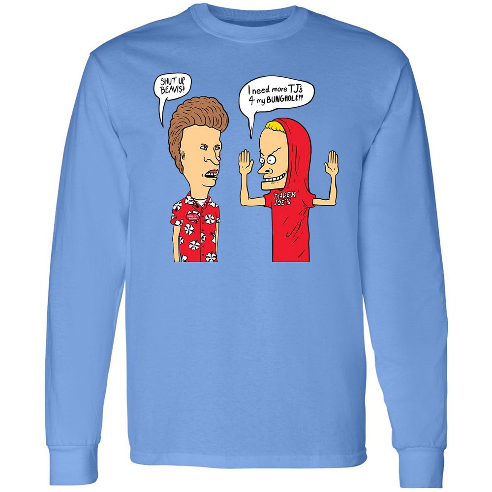 Long Sleeve T-Shirt - Q7JHA61E - Carolina Blue - 2