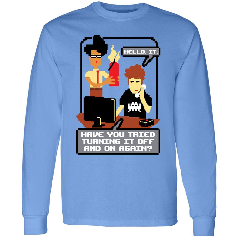 Long Sleeve T-Shirt - SQRDPTT9 - Carolina Blue - 2