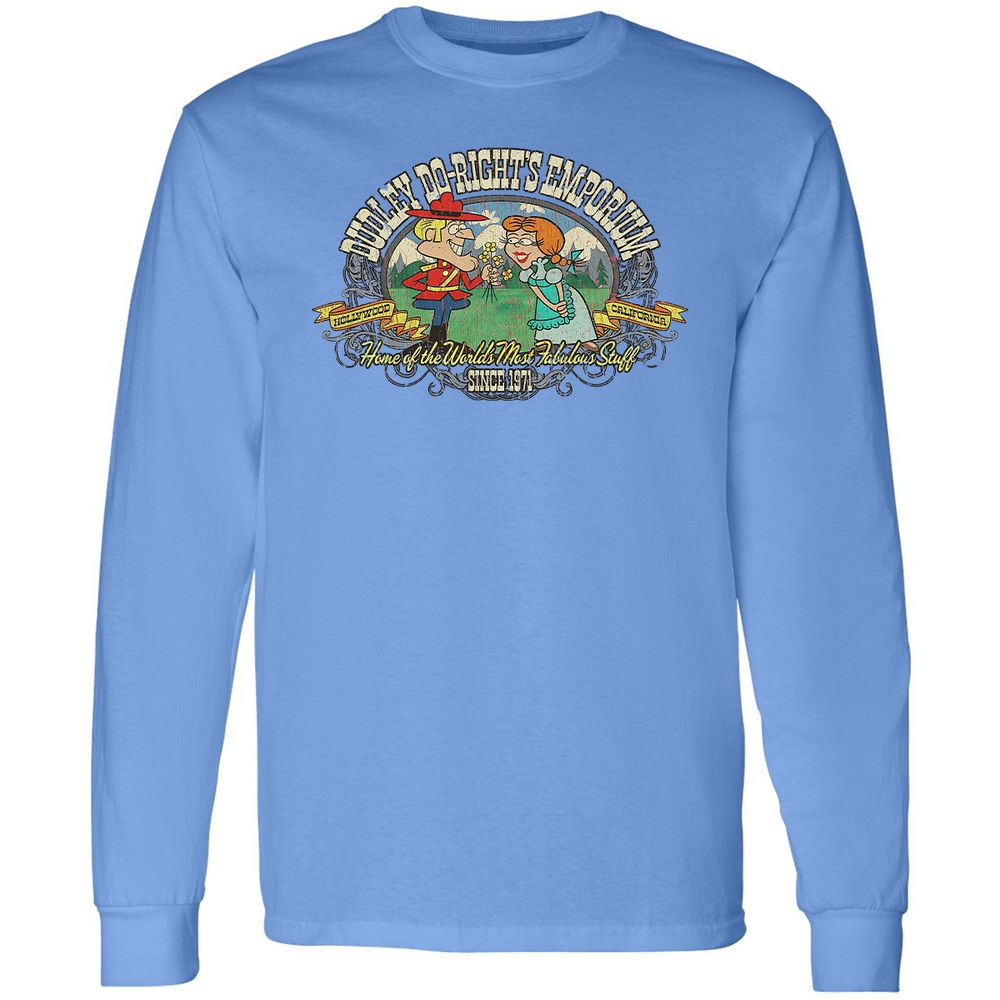 Long Sleeve T-Shirt - UQJM8KDW - Carolina Blue - 2