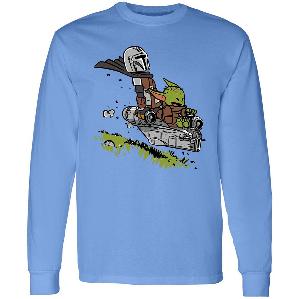Long Sleeve T-Shirt - Y884Q4UT - Carolina Blue - 2