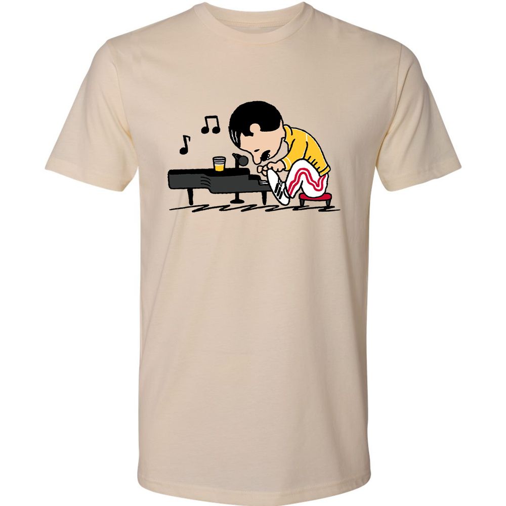 Premium Unisex T-Shirt - F4DMSUVH - Cream - 2