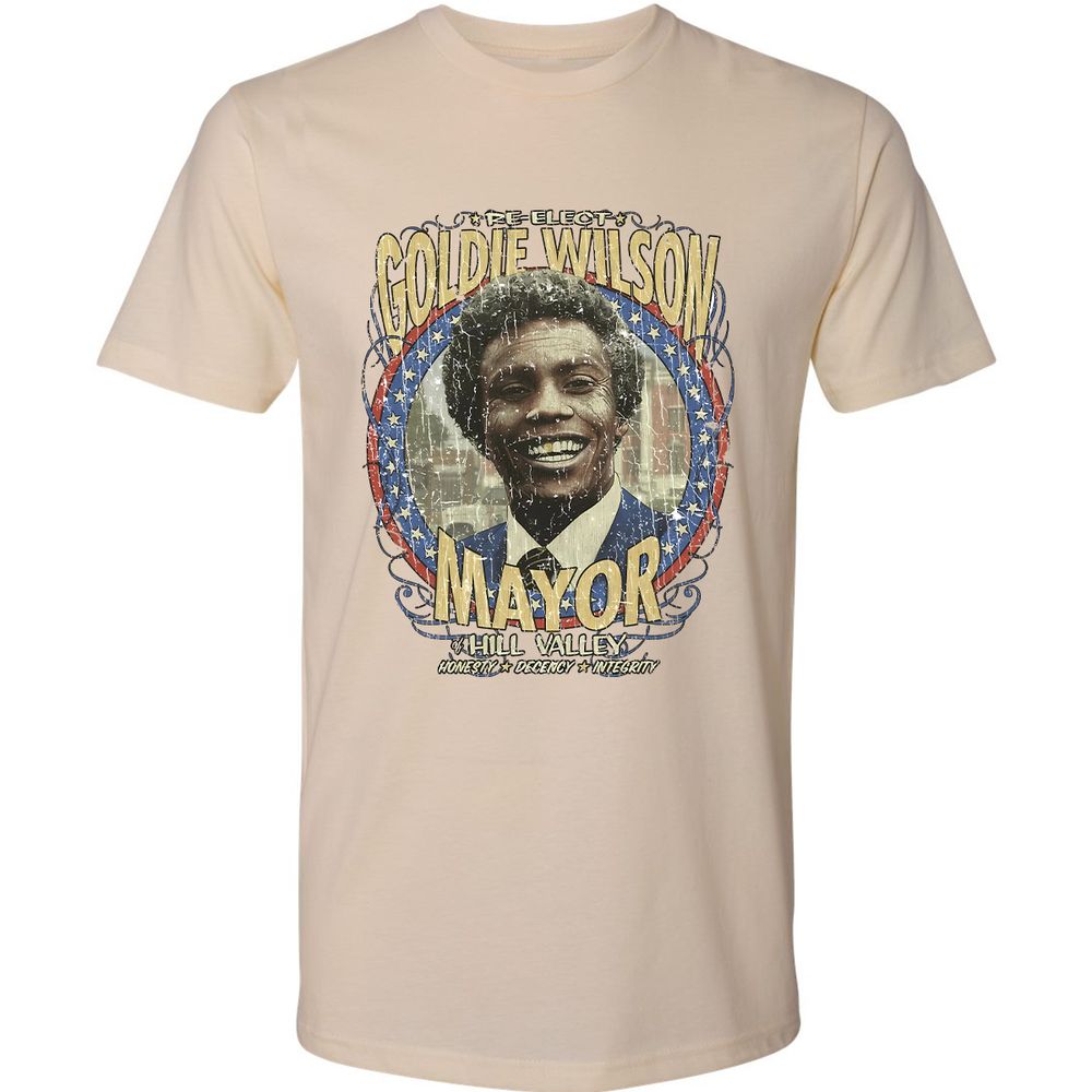 Re-Elect Mayor Goldie Wilson - Cream - 2