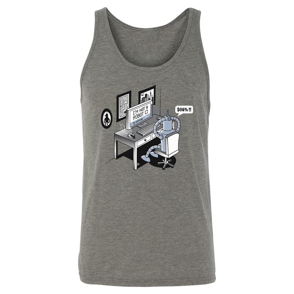 Unisex Jersey Tank - PFQBG3ZW - Grey Triblend - 2