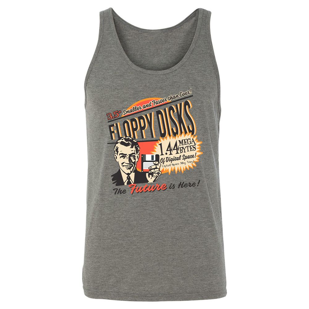 Floppy Disk Retro - Grey Triblend - 2