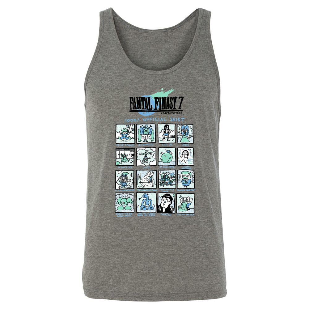 Unisex Jersey Tank - QYC28MB3 - Grey Triblend - 2