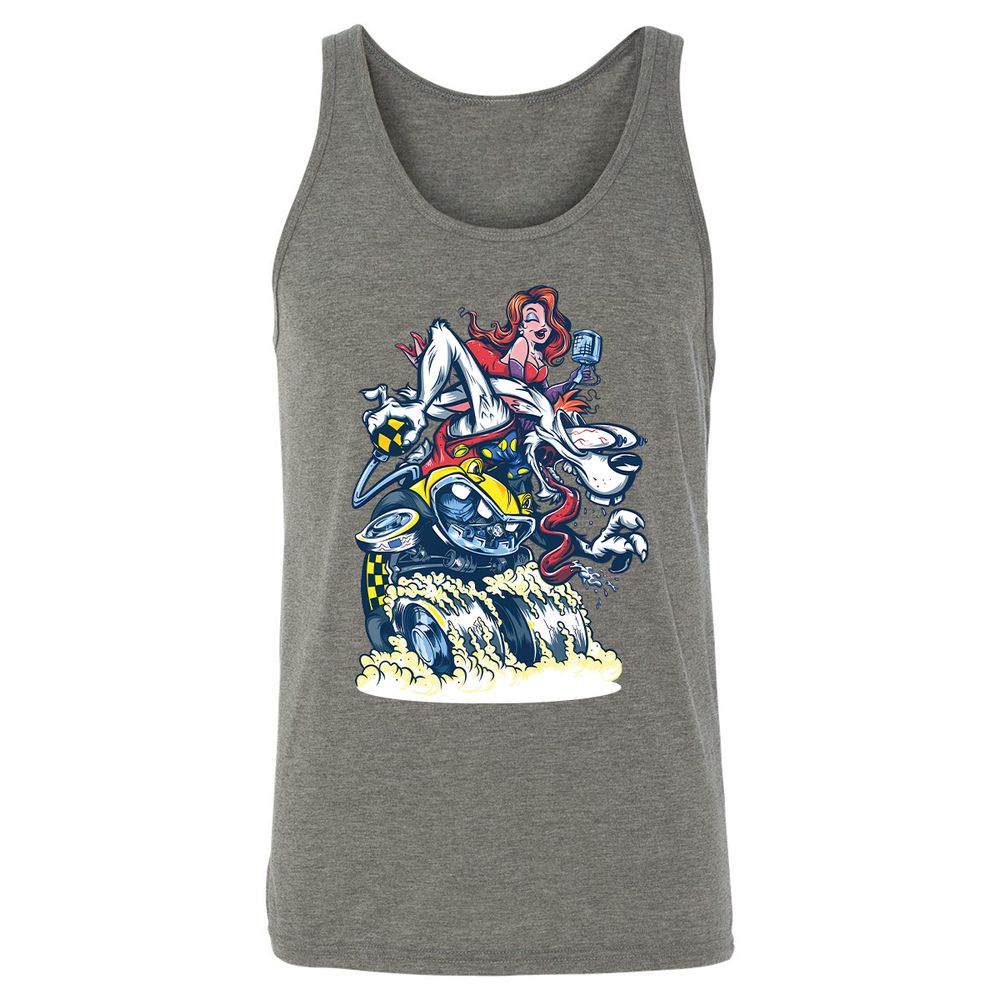 Unisex Jersey Tank - BVKSUKCR - Grey Triblend - 2