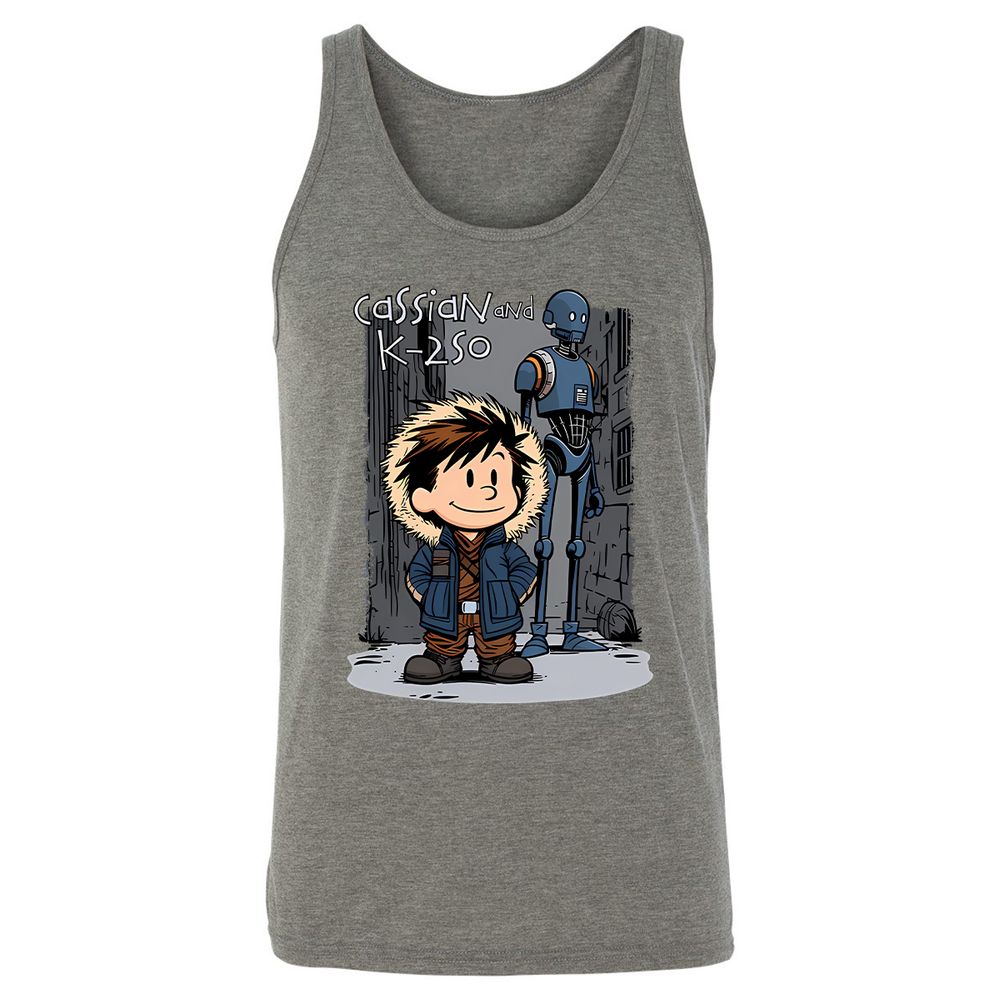 Unisex Jersey Tank - WDAVKV9X - Grey Triblend - 2