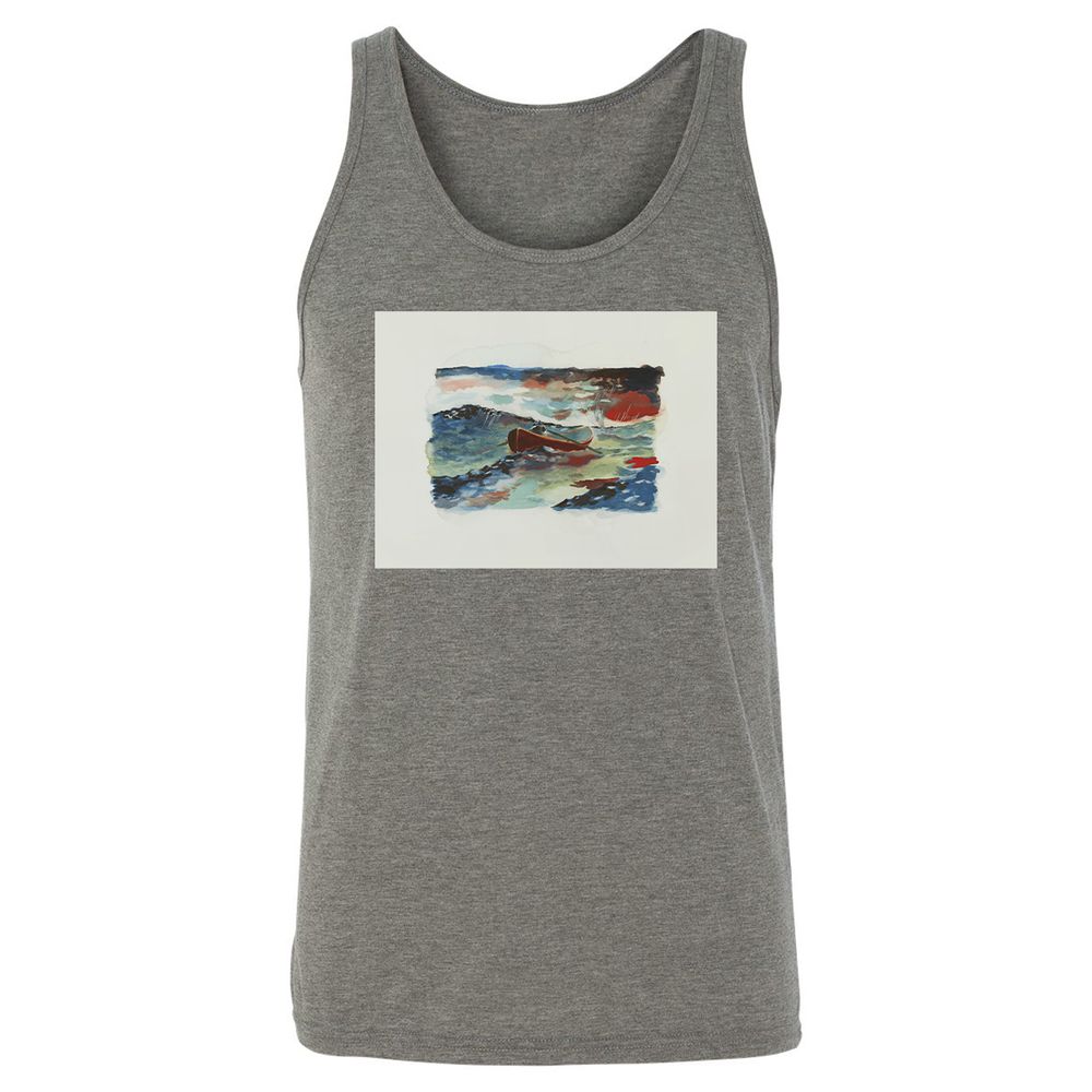 Unisex Jersey Tank - RV9UAHXJ - Grey Triblend - 2