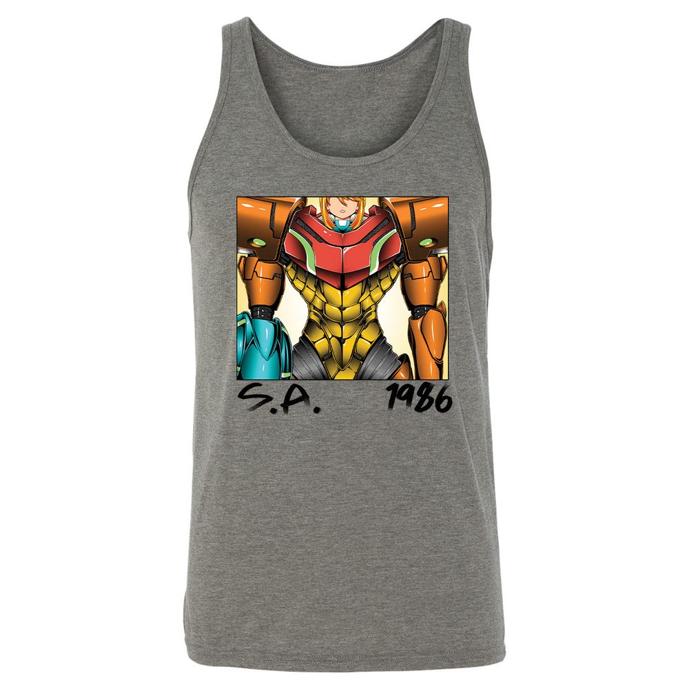 Unisex Jersey Tank - 5D5QZ9D7 - Grey Triblend - 2