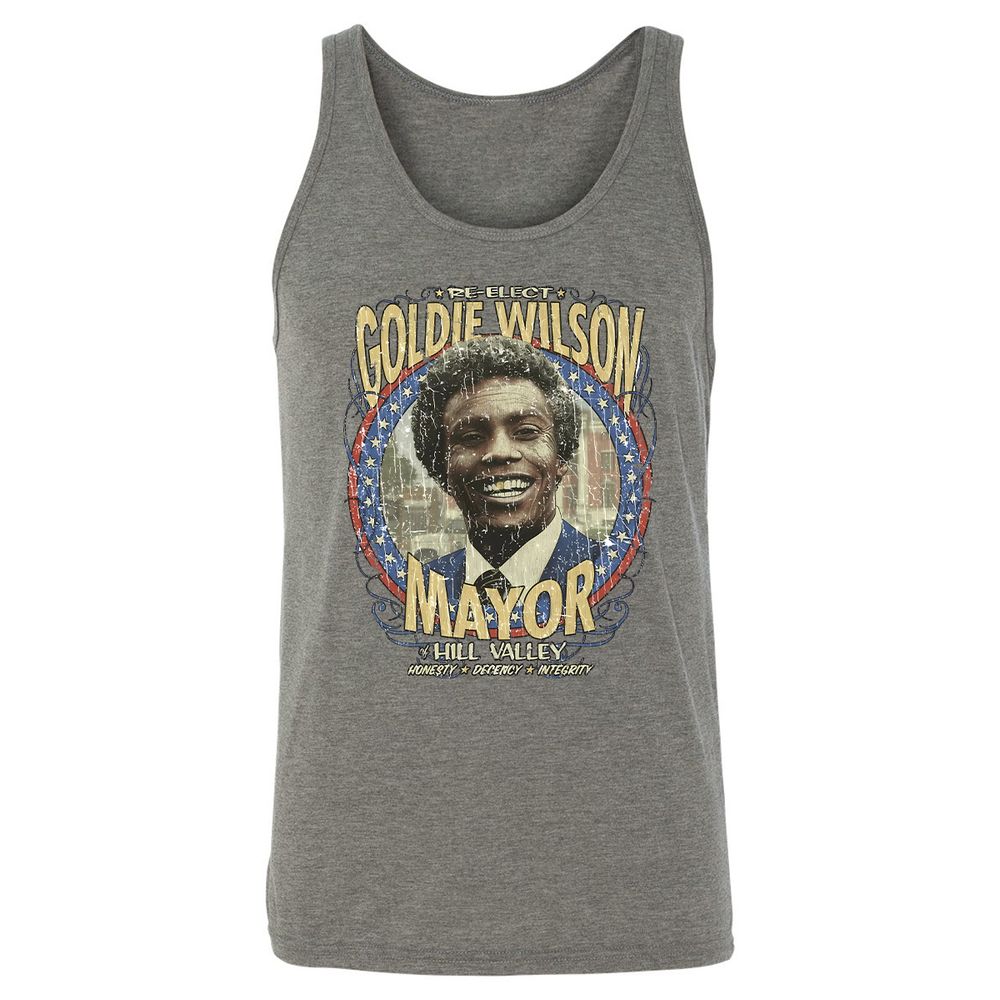 Re-Elect Mayor Goldie Wilson - Grey Triblend - 2