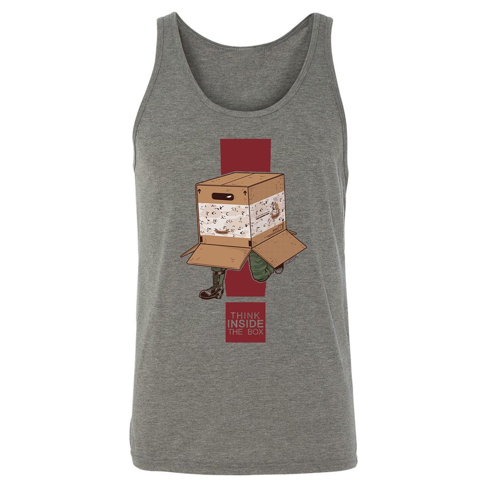 Unisex Jersey Tank - 3GRRERB1 - Grey Triblend - 2