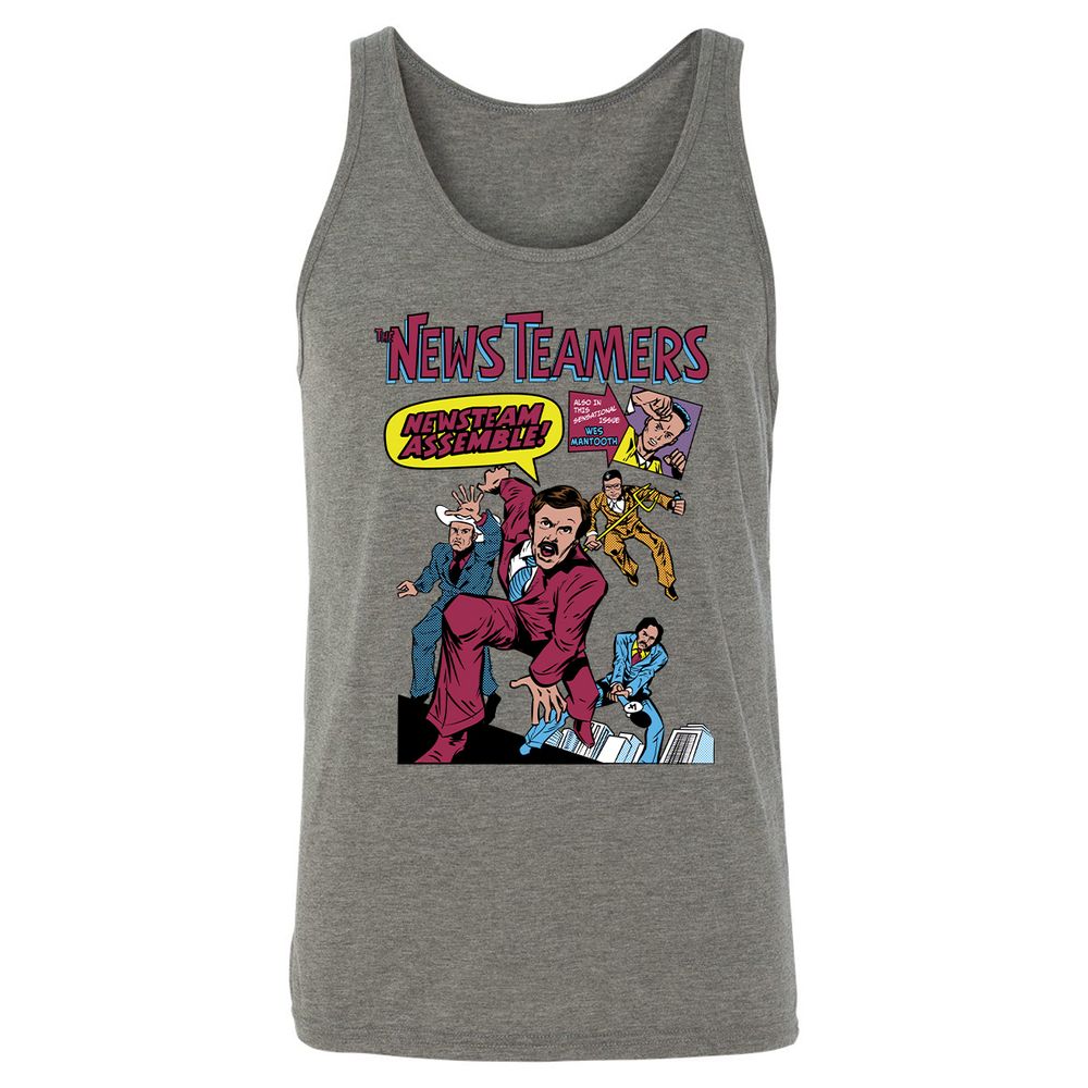 Unisex Jersey Tank - PVFJUDRV - Grey Triblend - 2