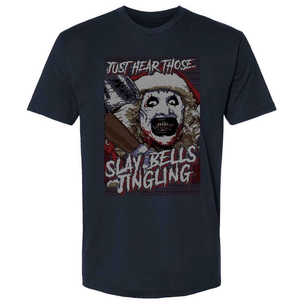 Slay Bells Jingling Premium Unisex T-Shirt - Midnight Navy - 2