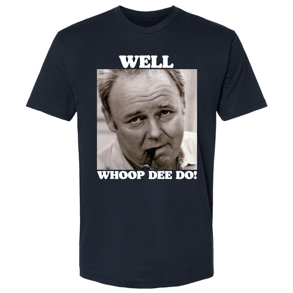 Funny 70s Tv Quote Whoop Dee Do - Midnight Navy - 2