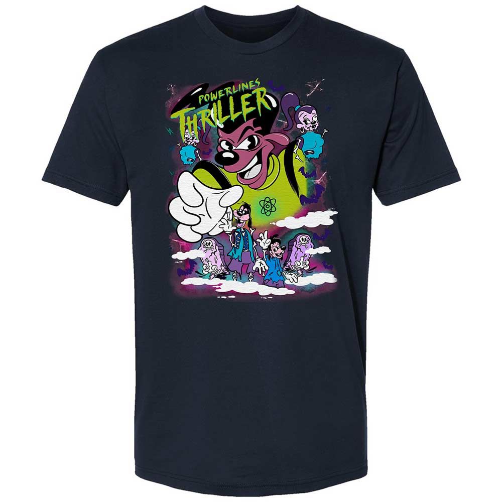 Vintage Pop Cartoon Horror Mashup - Midnight Navy - 2