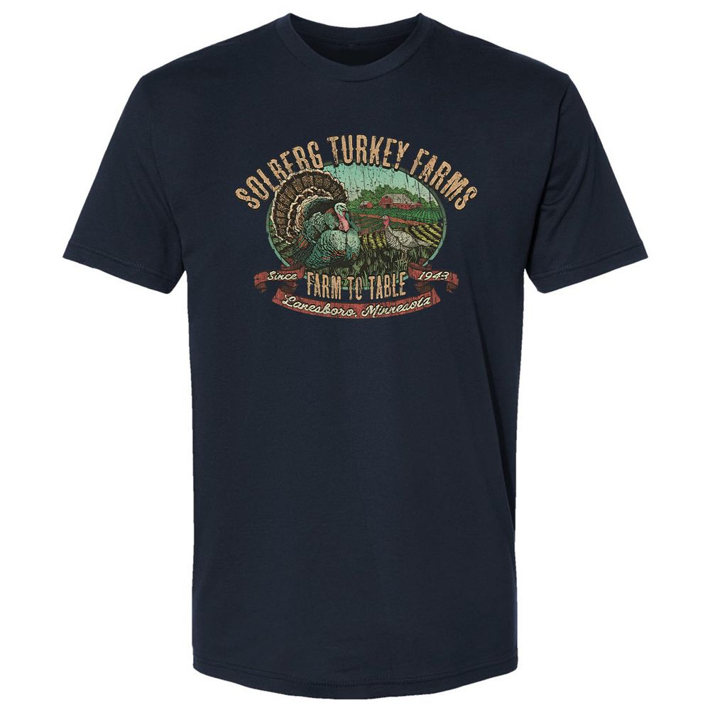 Vintage Turkey Farm Thanksgiving - Midnight Navy - 2