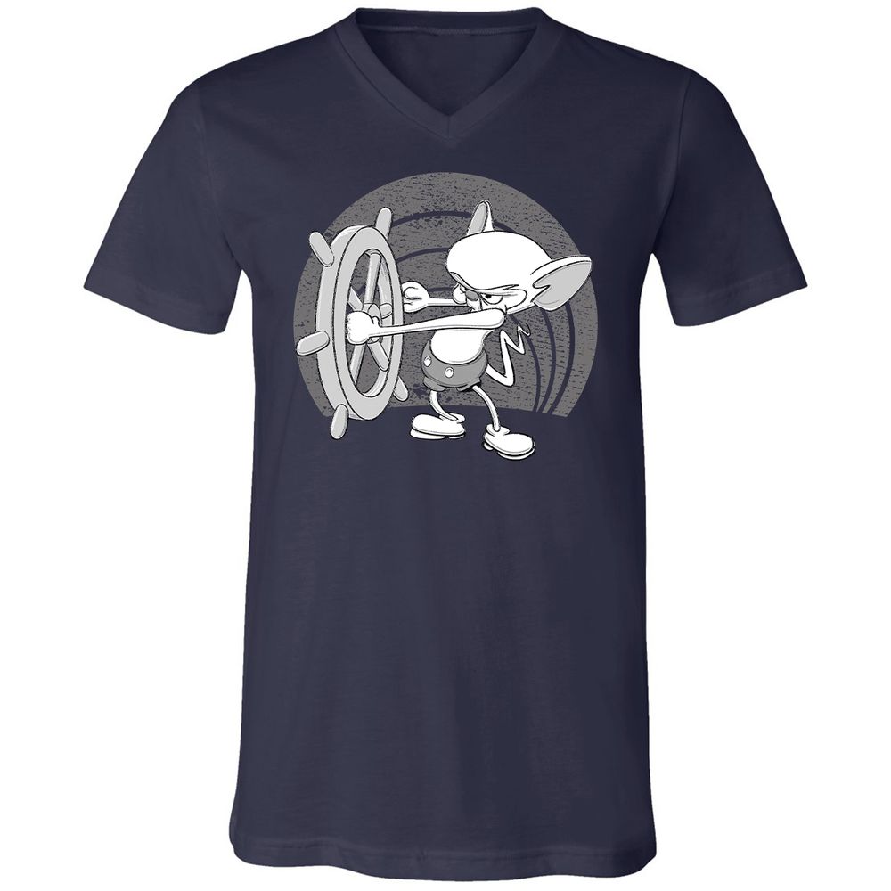 Unisex V-Neck T-Shirt - S1ASR1KT - Navy - 2