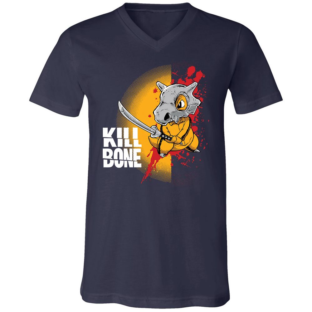 Unisex V-Neck T-Shirt - E8T362YL - Navy - 2