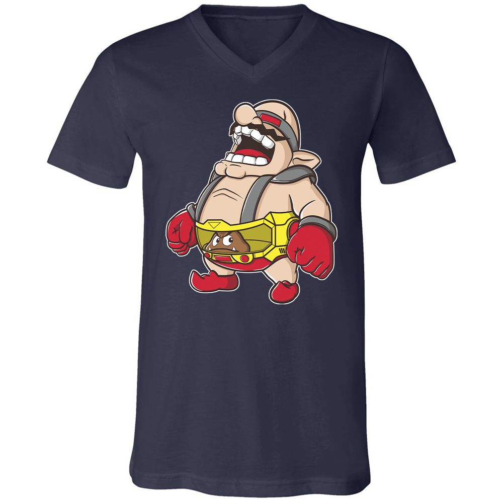 Unisex V-Neck T-Shirt - CGS5X22Z - Navy - 2