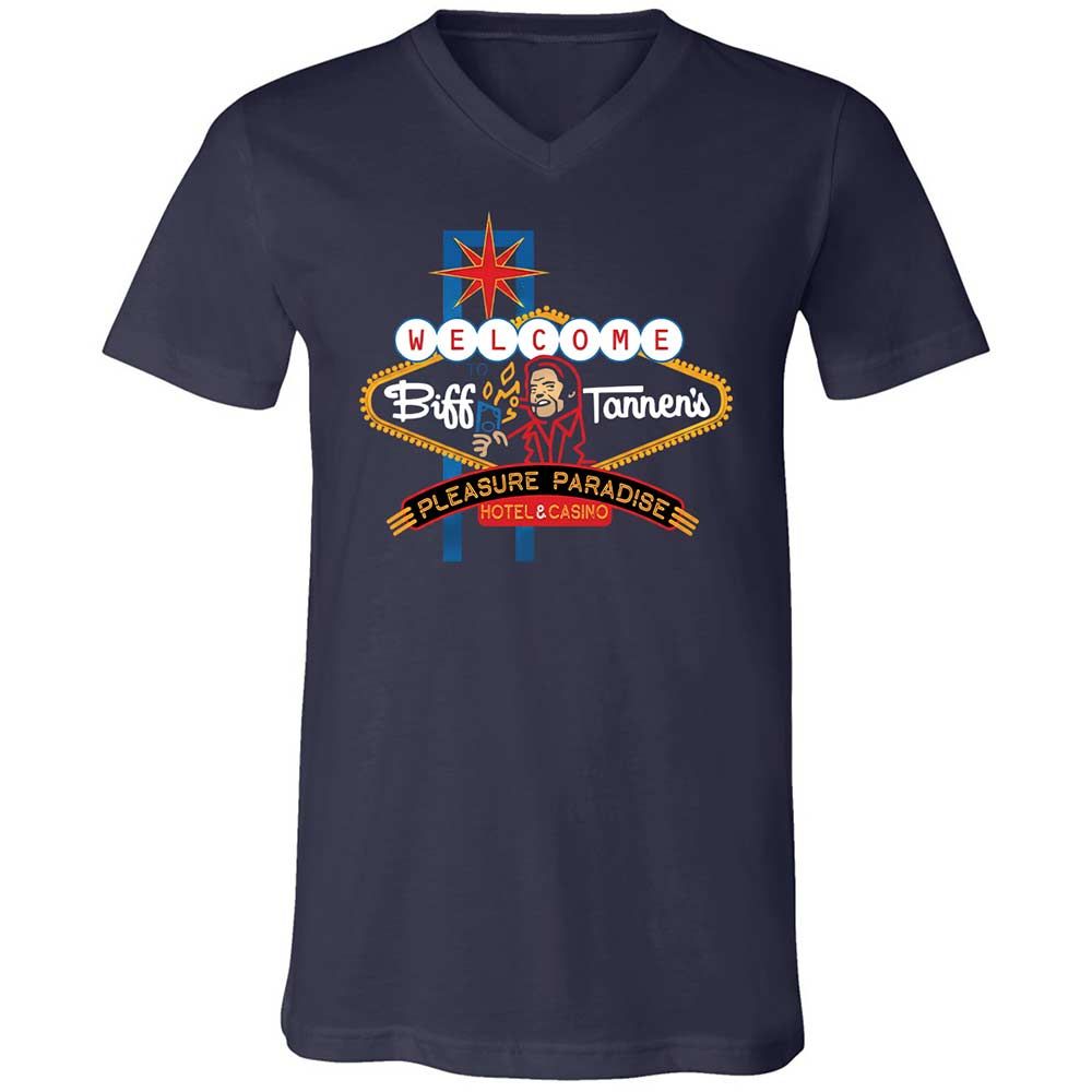 Unisex V-Neck T-Shirt - 65NG5M7V - Navy - 2