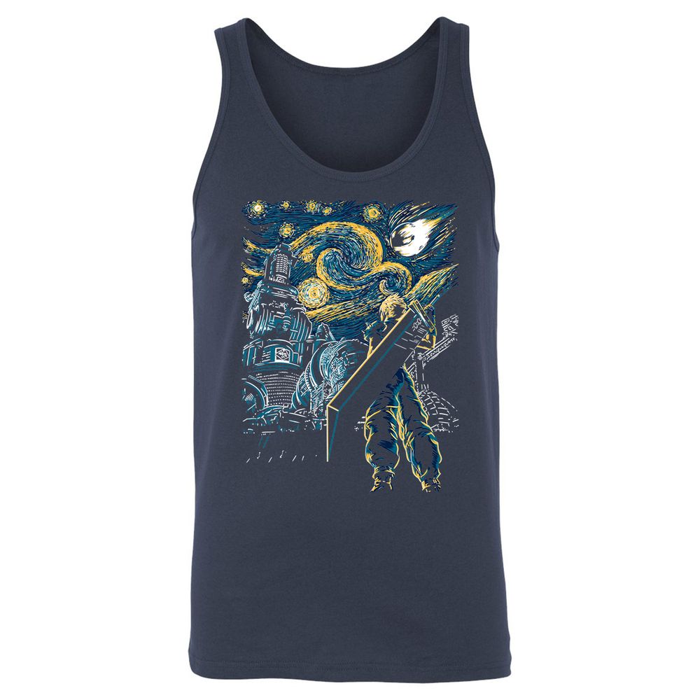 Unisex Jersey Tank - A9F3B4Q6 - Navy - 2