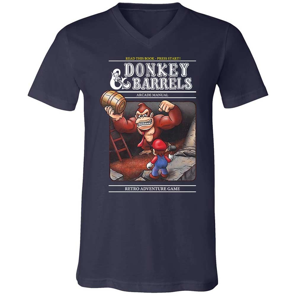 Unisex V-Neck T-Shirt - BPNR5HBT - Navy - 2