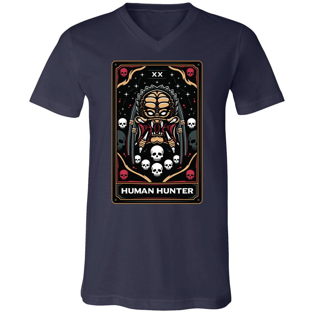Unisex V-Neck T-Shirt - R54ATQTD - Navy - 2