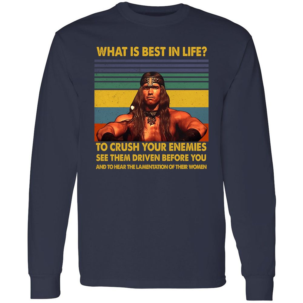 Long Sleeve T-Shirt - 2NCDYFV6 - Navy - 2