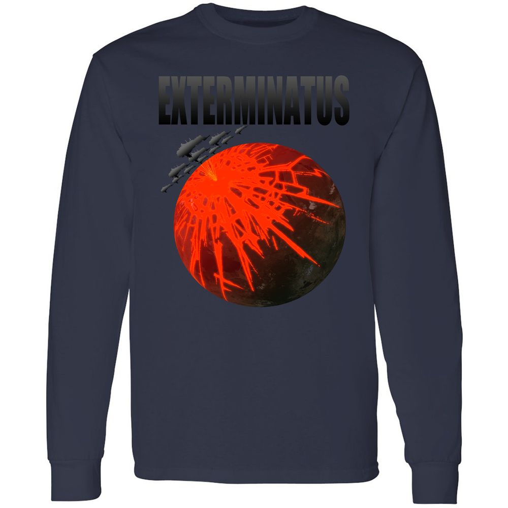 Long Sleeve T-Shirt - RNZ91514 - Navy - 2