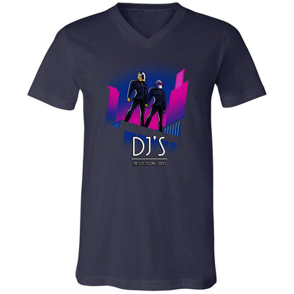 Unisex V-Neck T-Shirt - 4XWQ2HG3 - Navy - 2