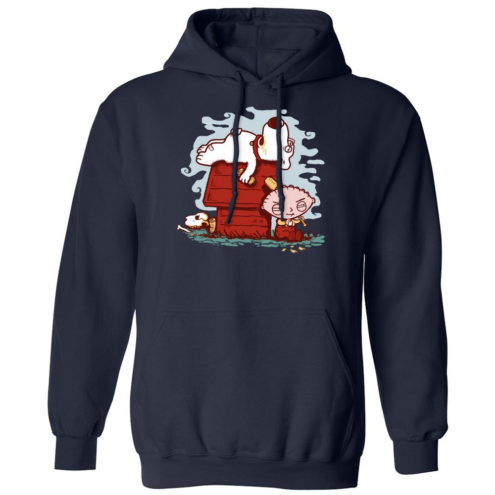 Classic Unisex Hoodie - NUXF3FZN - Navy - 2