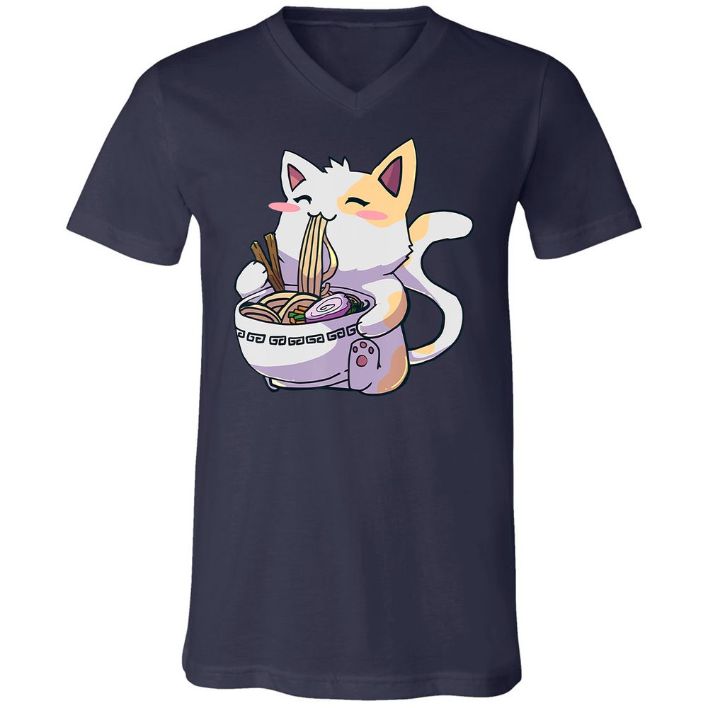 Unisex V-Neck T-Shirt - 3Q4QCJ4A - Navy - 2